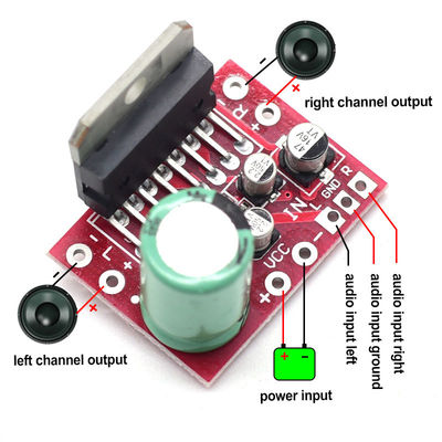 CA-7379 Stereo Güç Güçlendirici Modülü Çift Kanal DC9V-17.5V 38W+38W TDA7379 Çip ile