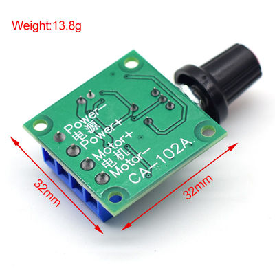 CA-102A PWM Motor Hız Kontrolörü 2A 30W 1.8V 3V 5V 6V 12V