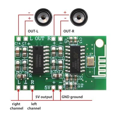 CA-8469 5V Sınıf D PAM8403 5.0 Bluetooth Ses Güç Amplifikatörü Modülü Kartı Dijital Bileşen