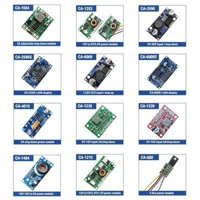 CA-1235 Ayarlanabilir 3A DC-DC Değiştiricisi Taşıma 5V-15V Adım Aşağı Güç Tedarik Modülü