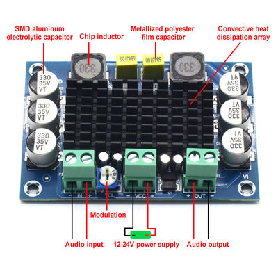 CA-3116D Orijinal 100W Mono Ses Amplifikatör Kartı, TPA3116D2 Çipli ve 12-24V Girişli
