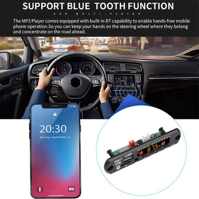 Renkli ekran ve uzaktan kumanda güçlendirici ile araba güçlendirici Bluetooth ses modülü