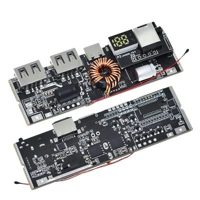 QC4.0 QC3.0 LED Çifte USB PD Güç Bankası 18650 Sıcaklık Kontrolü ile Şarj Modülü