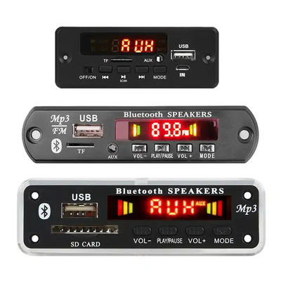 MP3 Player USB Modülü BT 5.0 MP3 Dekoder Kartı FM AUX Radyo Kayıt Gücü Amplifikatörü