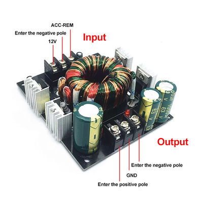 DC'den DC Değiştiricisi Çift Güçlü Kurul Araç Amplifikatörü Tek 12V'den 24V'ye 35V Subwoofer Boost