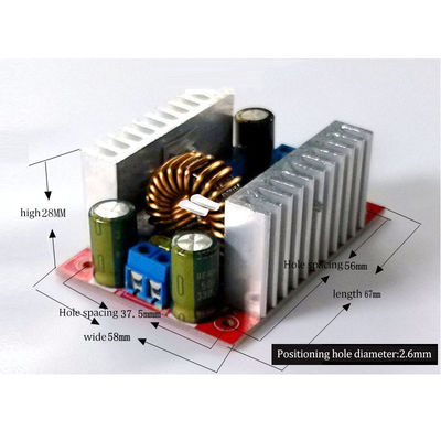 LED Sürücü Güç Tedarik Modülü için 400W 15A DC Step-up Boost Inverter Dönüştürücüsü Kartı