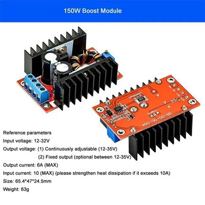 DC-DC 9A 300W Buck Değiştiricisi 150W Boost Değiştiricisi 5-40v'den 1.2-35v'ye Güç Modülü Step Down Değiştiricisi