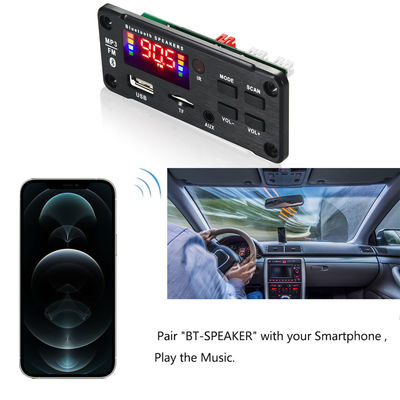 USB TF FM Radyo ve 5.0 Kanal ile 50W Bluetooth 5.0 Araba Ses Güçlendirici Modülü