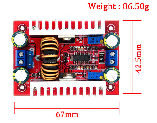 3-5V DC 400W 15A Step-up LED Sürücü Şarj Aracı Voltaj Artırma için Güç Tedarik Modülü