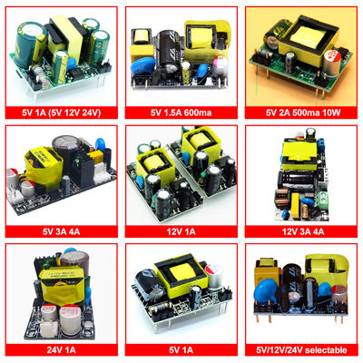200V'den 5V/9V/12V'ye 500mA/700mA/800mA/300mA/1A İzole düğme güç kaynağı modülü AC-DC Step Down