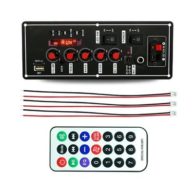 Kablosuz Kablolu Mikrofon FM Radyo ve Bt Dekoder Amplifier Board ile Trolley Hoparlör