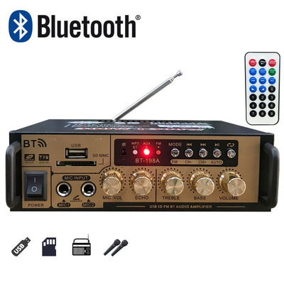 Ev Ses Güçlendirici 2 Kanal 2.0 ve BT Kartlı Mini 12V Kayıpsız U Disk Radyo