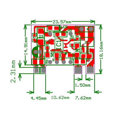 Standart Montajlı AC/DC Değiştiricisi Kartı 700MA 3.5W İzolasyon Anahtar Güç Modülü 220V AC 5V DC