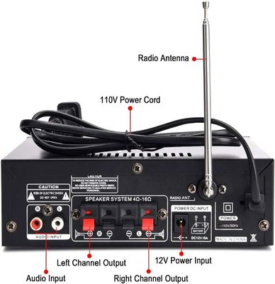 2 Kanal 2.0 LCD Ekran 300W 300W Dijital HIFI Ses Stereo Güç Güçlendirici