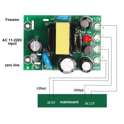 Standart Montaj Tipi 6W çıkış gücü olan AC-DC 110-220V anahtarlama güç kaynağı modülü