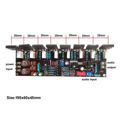 2.0 Kanallar 400W Transistor Güç Amplifier Board 1943 5200 Arka Sahne Ses Geliştirme