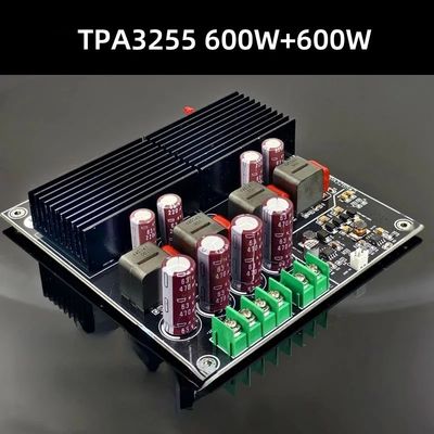 SAMP-200 HIFI çift çekirdekli TPA3255 600W Profesyonel ses için D Sınıfı Dijital Güç Güçlendirici