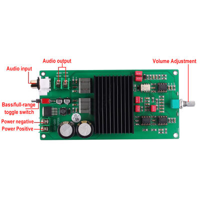 Güç 600W Alıcılar için Mono HIFI Dijital Amplifier Board 2.0 Kanallar Profesyonel