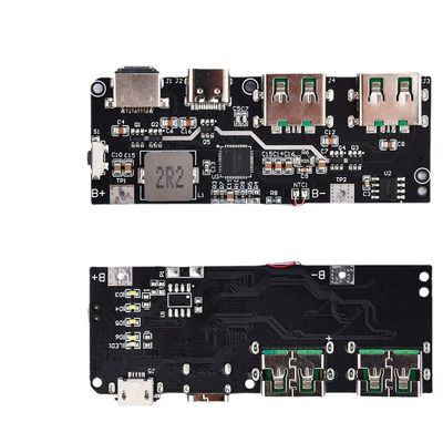 22.5W QC4.0 PD3.0 5 Port Çift USB Mobil Güç Bankası Devre Kartı Koruma Ana Kartı