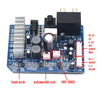 TPA3110 Dijital Subwoofer Amplifier Board 8-24V 2*15W 2.0 Kanal için