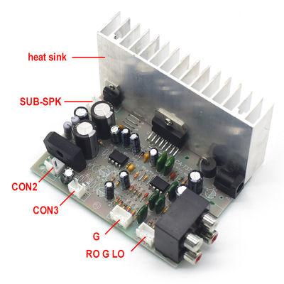 Profesyonel Dijital Subwoofer Amplifier Board 2*38W AC/DC 12V TDA7379 ile