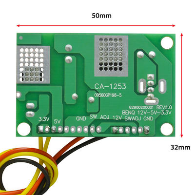 12V'den 5V'ye 3.3V'ye LCD Güç Tedarik Modülü Entegre Döngülü DC Değiştirme Kartı