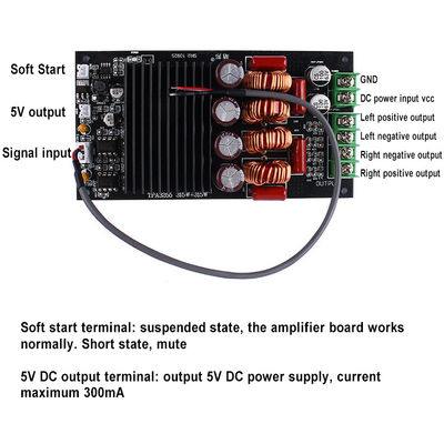 HIFI Alıcı ve Güçlendirici Modülü için 300W Çift Kanal 2.0 Dijital Güçlendirici Kart