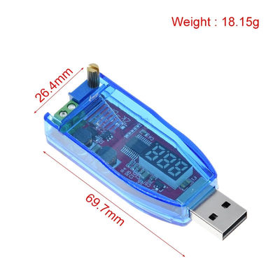 Ayarlanabilir Potansiyometre LED DC-DC 5V'den DC 1-24V Gücüne USB Adım Yukarı/Aşağı Değiştiricisi