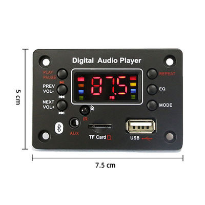 USB FM Radyo Ses Kaydedici Fonksiyonu ile BLUETOOTH MP3 Dekoder Kartı WAV Kullanımı ve Ekranı Destekler Evet
