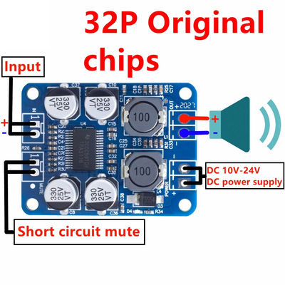 Yüksek Kaliteli Ses Modülü için TPA3118 60W 12-24V DC PBTL Mono Sınıf D Amplifier Board