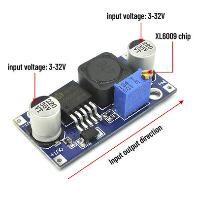 LED ve LCD Uyumlu 43 * 22mm Super XL6009 Düzenlenebilir Çıktı ile DC-DC Boost Modülü