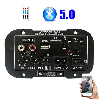 Otomobil Motosiklet ve Ev Sesleri için Bluetooth Bağlantılı Dijital Ses Güçlendirici Kartı