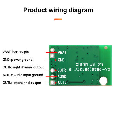 12V DC Güç Güçlendirici Modülü Yönetim Kurulu 23*15MM Özel Kalıp NO Bluetooth 5.1 Hoparlör