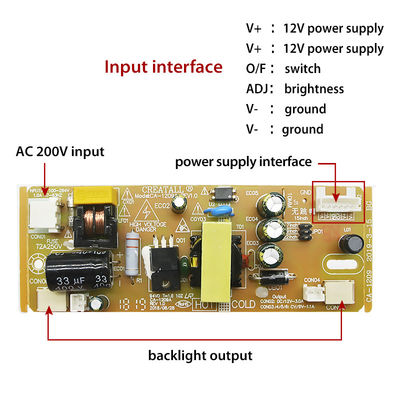 Bir LCD TV Ekranı KZ1209 LED Çizgi Arkaplanı DC 12V-3A Çıktısı ile Sabit Akım Güç Tedarik Modülü