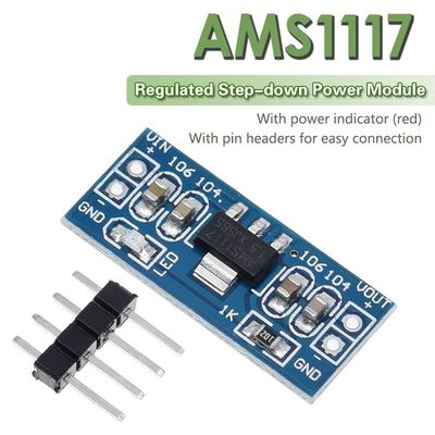1.5V 1.8V 2.5V 3.3V güç kaynağı uygulamaları için AMS1117 3.3V Modül IC'leri