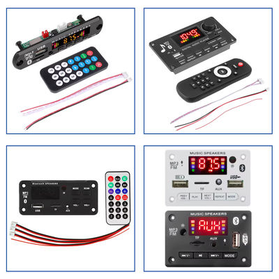 10W 20W Güç Bluetooth Uyumlu Şarj Edilebilir Lityum Pil Amplifikatör Kartı, MP3 Çalar ve Mikrofon