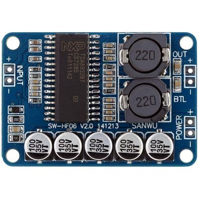 35W Dijital Güç Güçlendirici Modülü TDA8932 İş Voltajı DC 10-30V için Mavi Ses Kartı