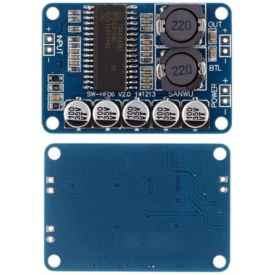 DC 10-30V Çalışma Gerilimi ve Yüksek Verimlilik ile 35W Dijital Güç Amplifikatörü Modülü TDA8932 Ses Kartı