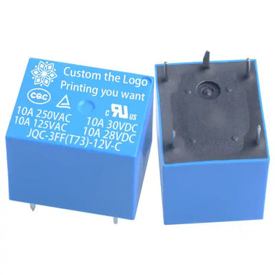 PCB Mini Elektromanyetik Rele T73 Güç 10A 10amp 1 Co Dc 5V 12V 24 24V 24vdc 4 Pin 5Pines 5 Pines