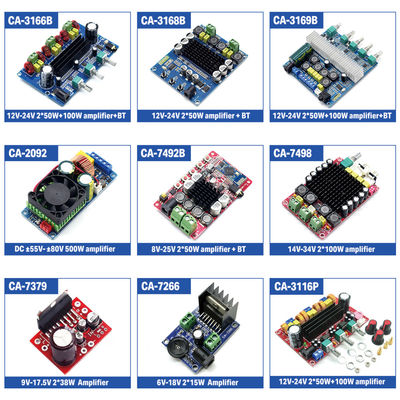 BY08 Yüksek / Orta / Düşük Düzenleme ile Doğrusal Güç Amplifier Kartı AN4558 Ön Aşama Düzenleme Kartı dahil