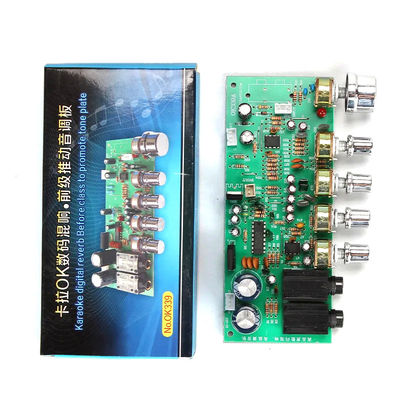 OK339 Serisi Düşük Gürültülü Amplifier Board with Reverb for Dual AC12-15v Power Amplifier Preamp