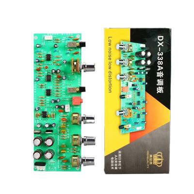 Çift 12V Doğrusal AA Sınıfı Ton Devresi ve Eşit Ses Yüksekliği Anahtarı ile Çift AC Serisi Güç Amplifikatörü Kartı Preamp DX338A