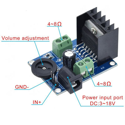 TDA7266 Ses Güçlendirici Kartı 2 Kanal HIFI hoparlör genişletme için 15W + 15W Stereo Amplifier Modülü