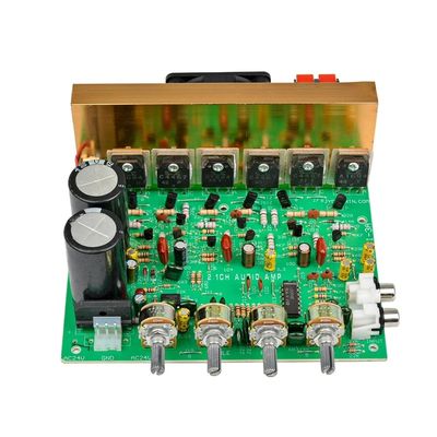 240W Yüksek Güçlü Subwoofer Amplifier Board, Ev Tiyatrosu için Çift AC18-24V Girişi ve 3*80W Zirve Çıktısı