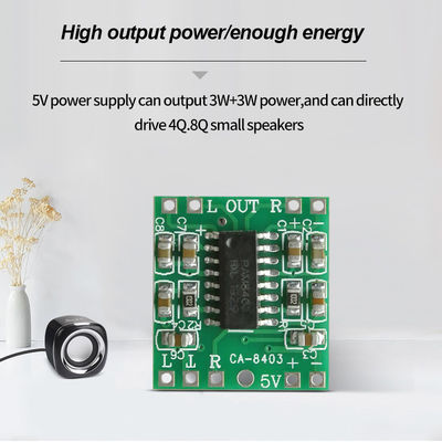 Mini hoparlörler için 2*3W DC 5V Ultra-Küçük PMA8403 Sınıf D Ses Güçlendirici Kartı