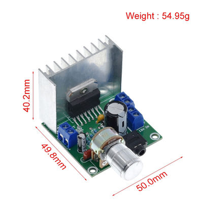 TDA7297 15W+15W Çıkışlı ve Gürültüsüz Tasarıma Sahip 12V Çift Kanallı Güç Amplifikatörü Kartı