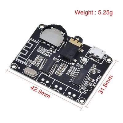 PAM8406 BT 5.0 DIY Kiti Doğrusal Ses Güç Amplifikatörü Kartı DC 3.7-5V Stereo Amplifikatör Kartı