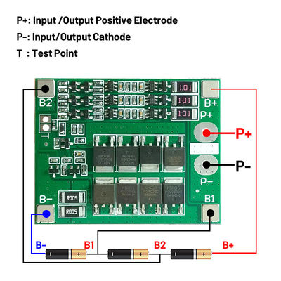 CA-3S-25A-B-T Li-Ion 18650 BMS PCM Pil Koruma Kartı BMS PCM Li-Ion Lipo Pil Hücre Paketi Modülü DIY
