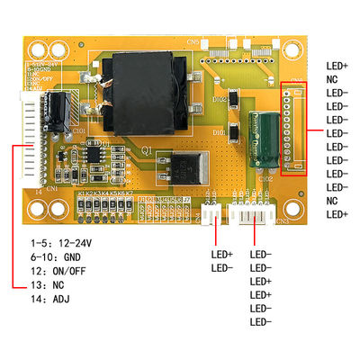 CA-399 LED Arka Işık Sürücü Kartı 100*70mm Varsayılan Giriş 200ma