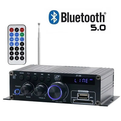 HiFi Stereo Ses için Equalizer ile 120W Çift Kanal Güç Amplifier